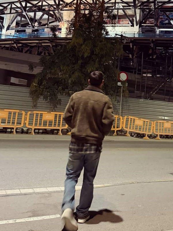 Lionel Messi Camp Nou Revisit Brown Suede Jacket