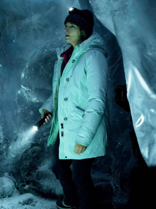 Liz Denvers True Detective Season 04 Tan Puffer Jacket