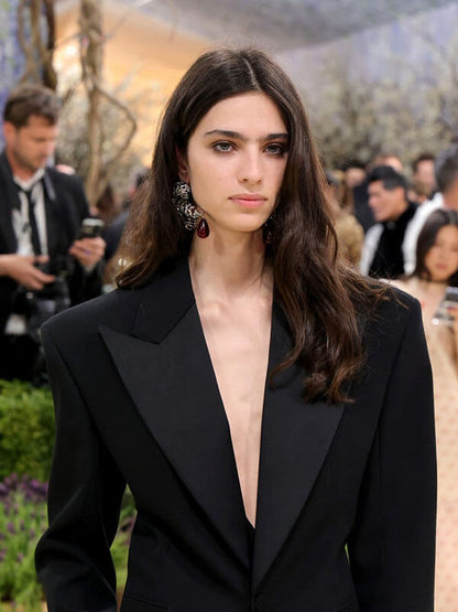 Loli Bahia Met Gala 2026 Black Wool Blazer