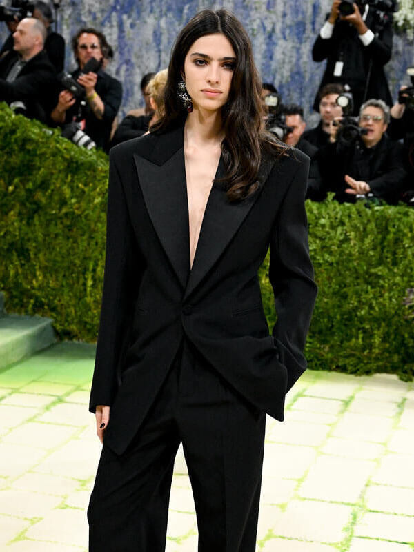 Loli Bahia Met Gala 2026 Black Wool Blazer