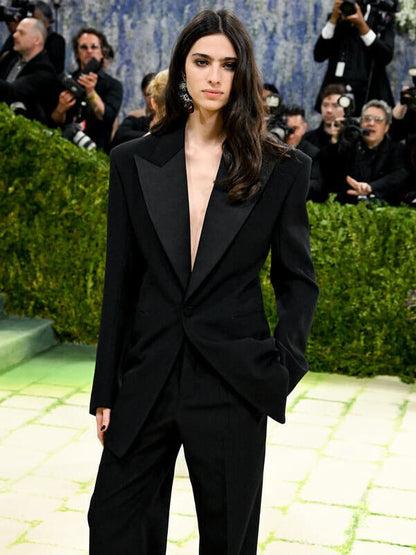 Loli Bahia Met Gala 2026 Black Wool Blazer