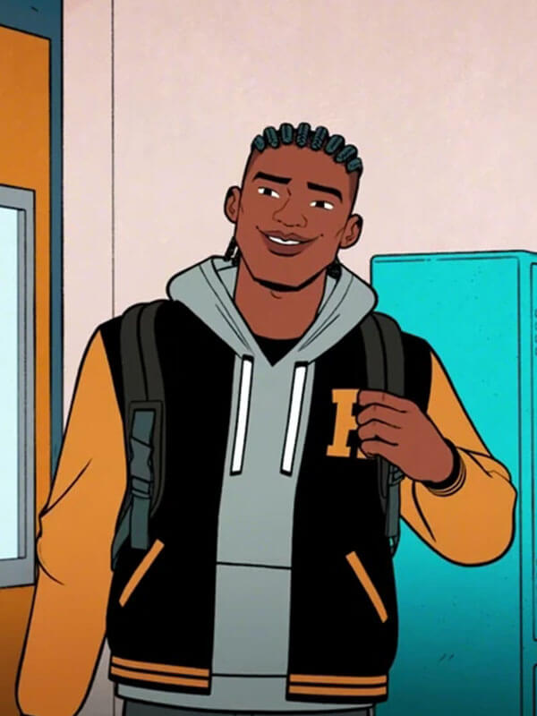  Lonnie Lincoln Your Friendly NeighborHood Spiderman Black Varsity Jacket