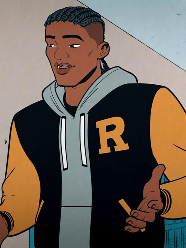  Lonnie Lincoln Your Friendly NeighborHood Spiderman Black Varsity Jacket