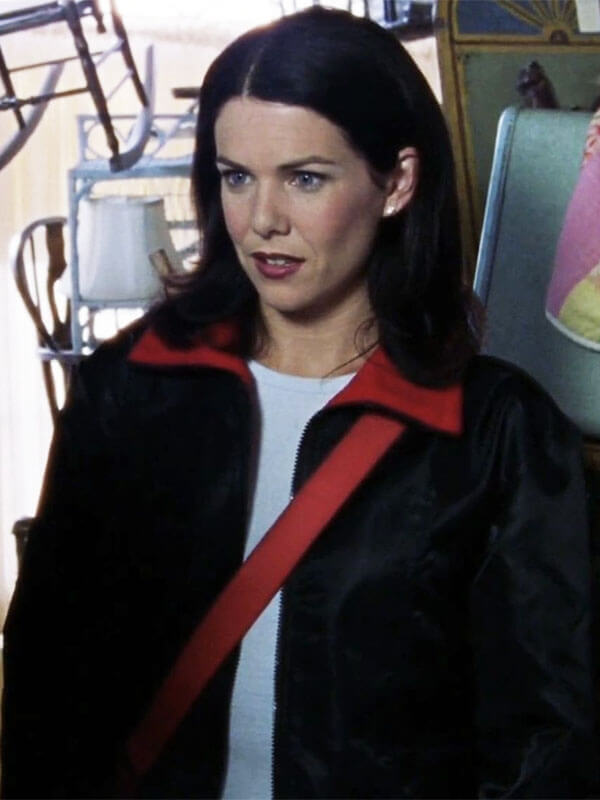 Lorelai Gilmore Girls Season 01 Black Bomber Jacket