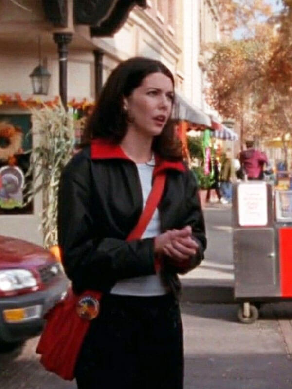 Lorelai Gilmore Girls Season 01 Black Bomber Jacket