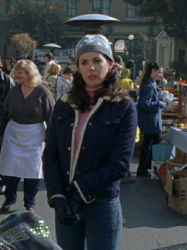 Lorelai Gilmore Girls Season 01 Blue Corduroy Jacket 