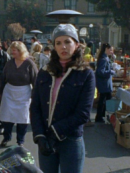 Lorelai Gilmore Girls Season 01 Blue Corduroy Jacket 