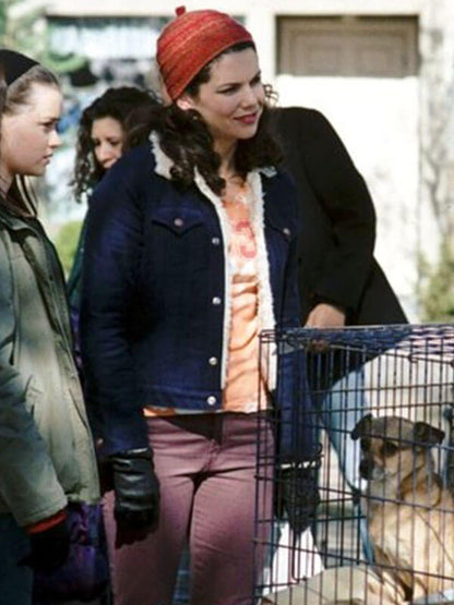 Lorelai Gilmore Girls Season 01 Blue Corduroy Jacket 