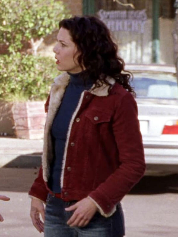 Lorelai Gilmore Girls Season 02 Red Corduroy Jacket