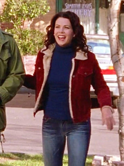 Lorelai Gilmore Girls Season 02 Red Corduroy Jacket