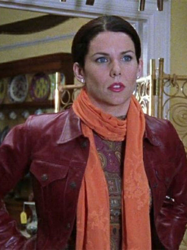 Lorelai Gilmore Girls Season 03  Red Leather Jacket