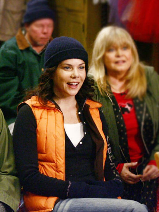 Lorelai Gilmore Girls Season 06 Orange Puffer Vest