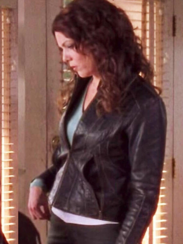Lorelai Gilmore Season 04 Black Leather Jacket