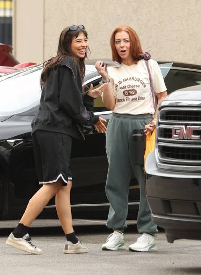 Xochitl Gomez Sighting California Black Cotton Track Jacket