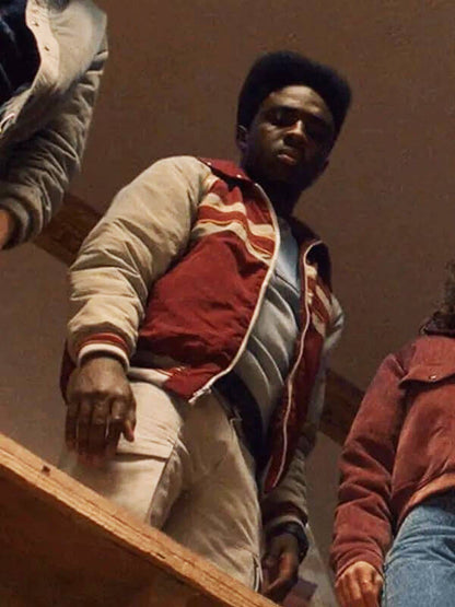 Lucas Sinclair Stranger Things Season Red Bomber Jacket