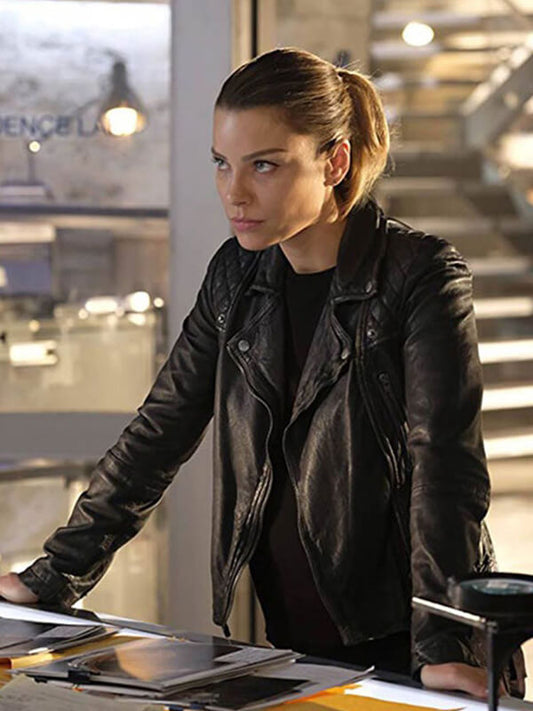  Lucifer 2016 Lauren German Black Quilted Leather Jacket