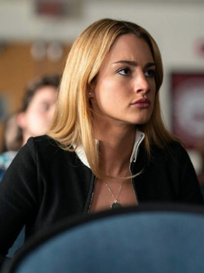 Lucy Albright Tell Me Lies Season 02 Black Fleece Jacket