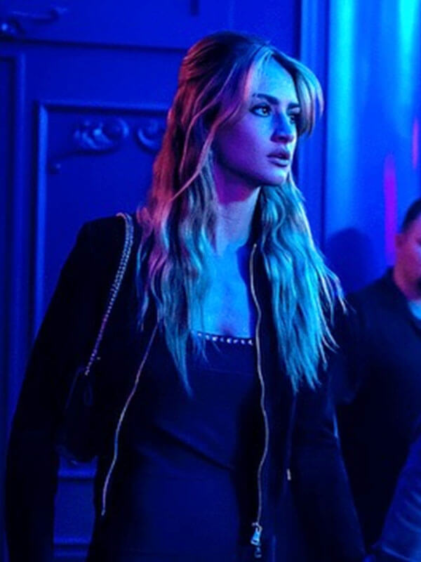 Lucy Albright Tell Me Lies Season 02 Blue Fleece Jacket