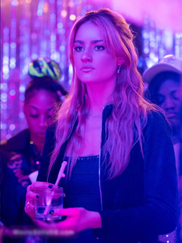 Lucy Albright Tell Me Lies Season 02 Blue Fleece Jacket