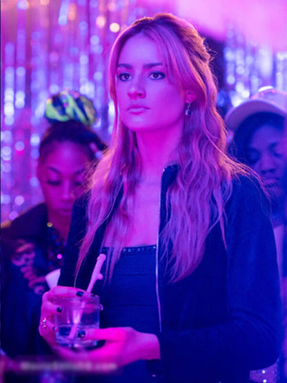 Lucy Albright Tell Me Lies Season 02 Blue Fleece Jacket