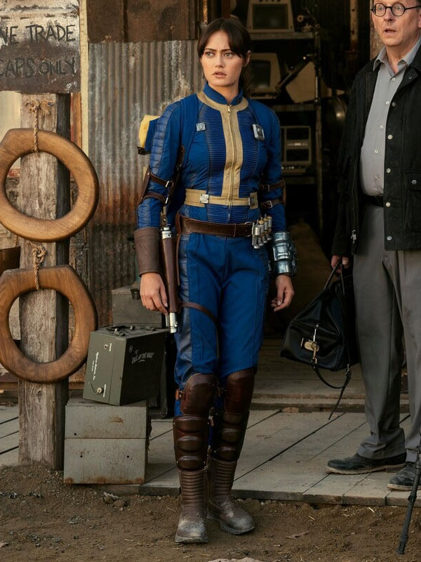 Lucy Maclean Fallout Blue Vault Jummpsuit Jacket