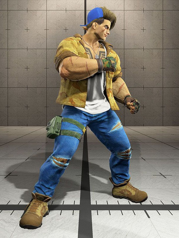 Luke Sullivan Street Fighter 6  Brown Camouflage Jacket