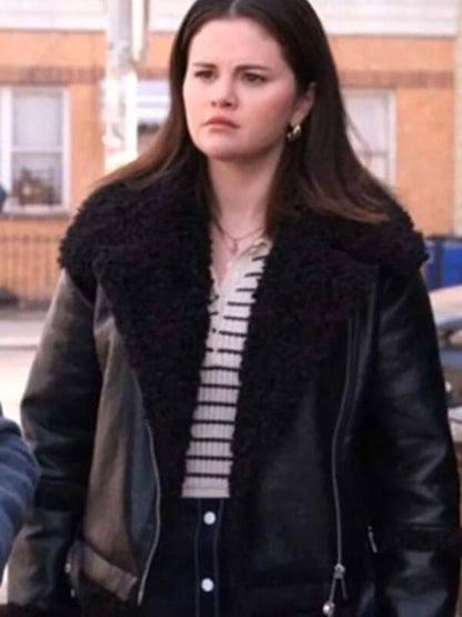 Mabel Mora Only Murders In The Building Black Leather Jacket.