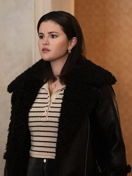 Mabel Mora Only Murders In The Building Black Leather Jacket.