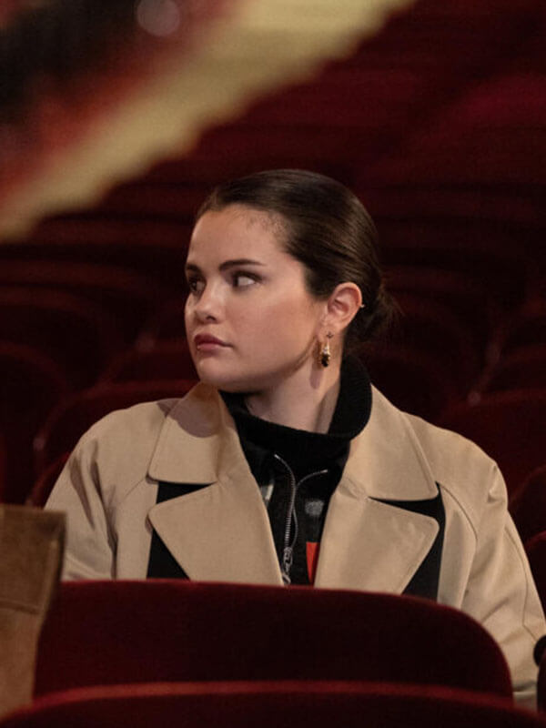 Mabel Mora Only Murders In The Building Black & Tan Coat.