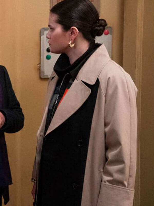 Mabel Mora Only Murders In The Building Black & Tan Coat.