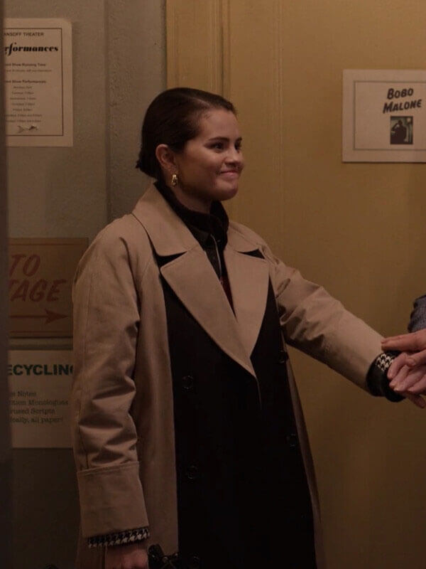 Mabel Mora Only Murders In The Building Black & Tan Coat.