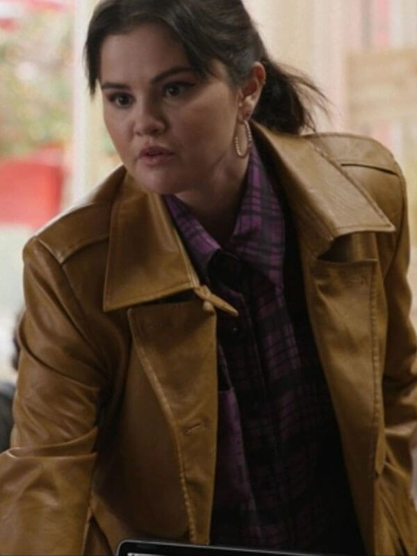 Mabel Mora Only Murders In The Building Brown Coat.