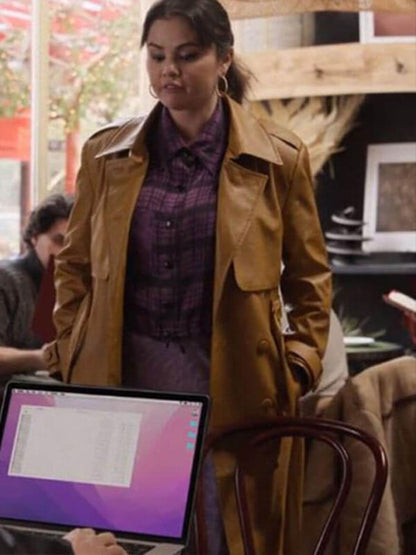 Mabel Mora Only Murders In The Building Brown Coat.