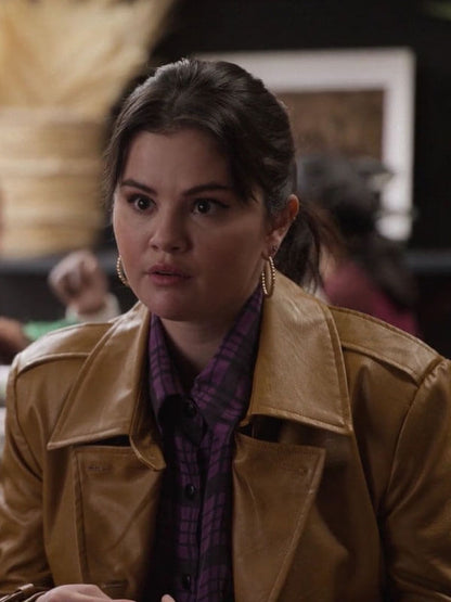 Mabel Mora Only Murders In The Building Brown Coat.