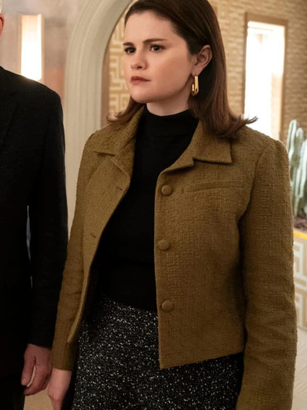 Mabel Mora Only Murders In The Building Brown Tweed Jacket.