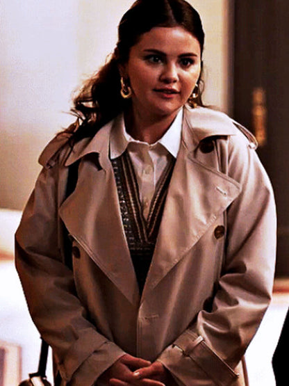 Mabel Mora Only Murders In The Building White Trench Coat.