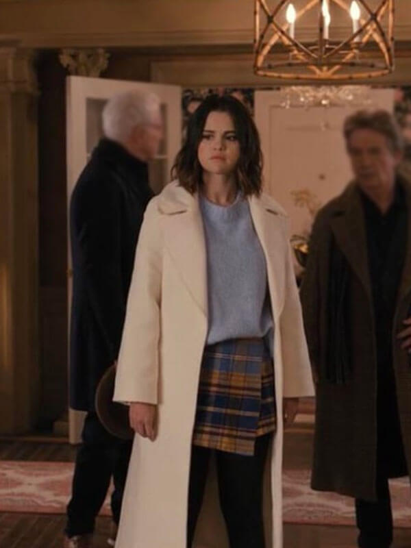Mabel Mora Only Murders In The Building White Wool Coat.
