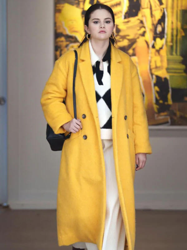 Mabel Mora Only Murders In The Building Yellow Wool Coat.