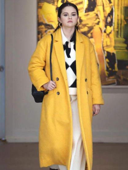 Mabel Mora Only Murders In The Building Yellow Wool Coat.