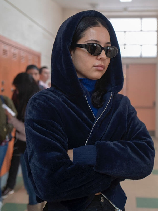 Maddy Perez Euphoria Season 02 Blue Velvet Jacket