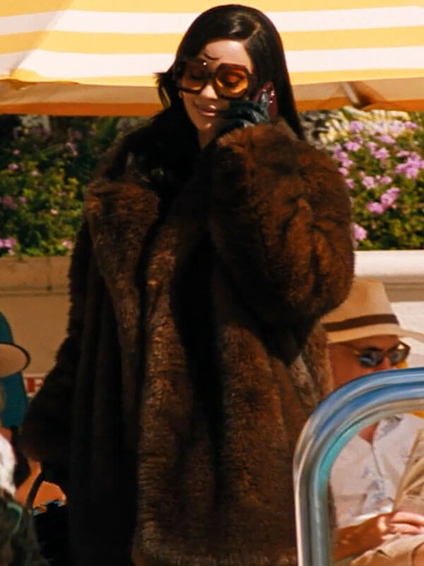 Maddy Perez Euphoria Season 03 Brown Fur Coat