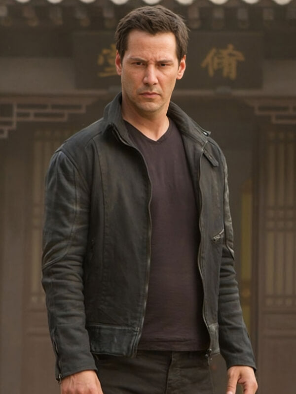 Man Of Tai Chi 2013 Keanu Reeves Black lLeather Jacket