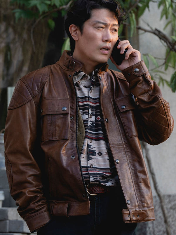 Man-Soo No Other Choice Brown Leather Jacket
