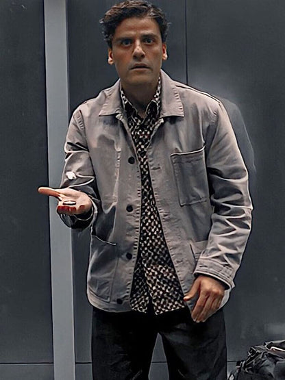 Marc Spector Moonknight Season 01 Grey Cotton Jacket