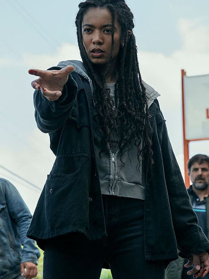 Marie Moreau Gen V Season 2 Black Jacket.