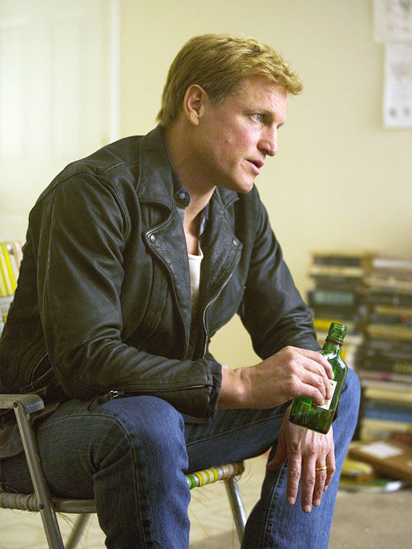 Marty Hart True Detective Season 01 Black Leather Biker Jacket