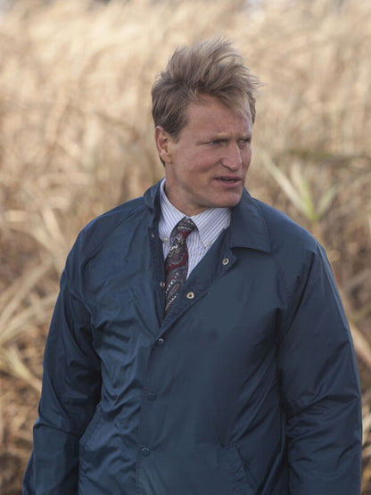 Marty Hart True Detective Season 01 Blue Parachute Jacket