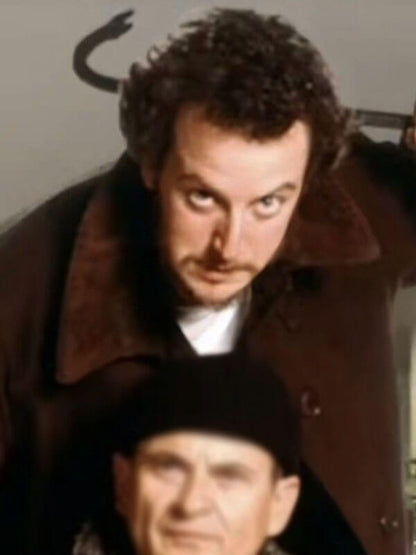 Marv Murchins Home Alone Brown Cardigan Jacket