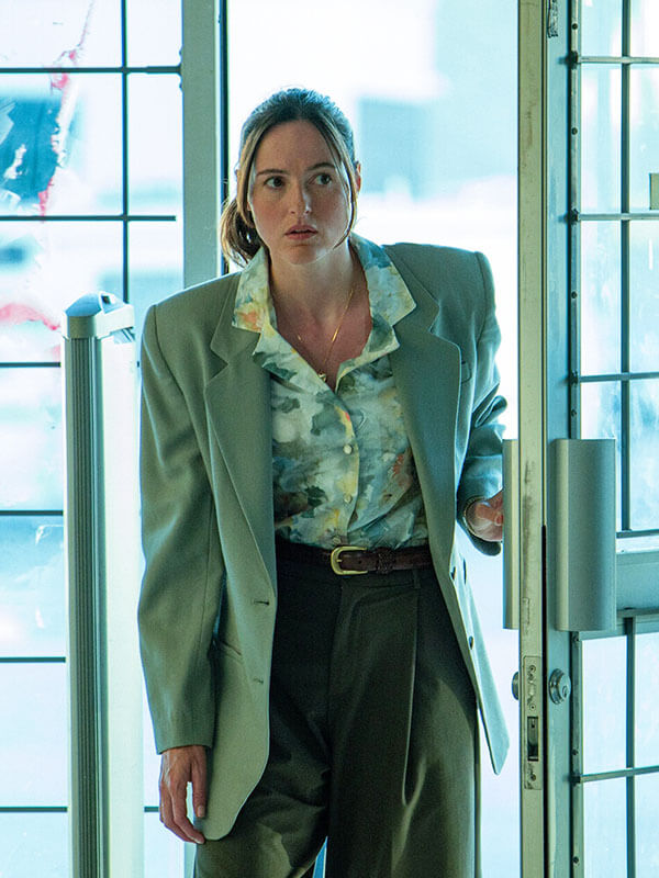Mary Backrooms 2026 Cyan Wool Blazer