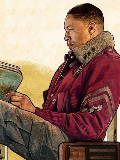 Maximus Fallout Season 2 Red Wool Jacket